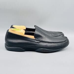 Sebago Shoes Mens 9 Black Leather Breckenridge Driving Loafer Dress Moc Casual